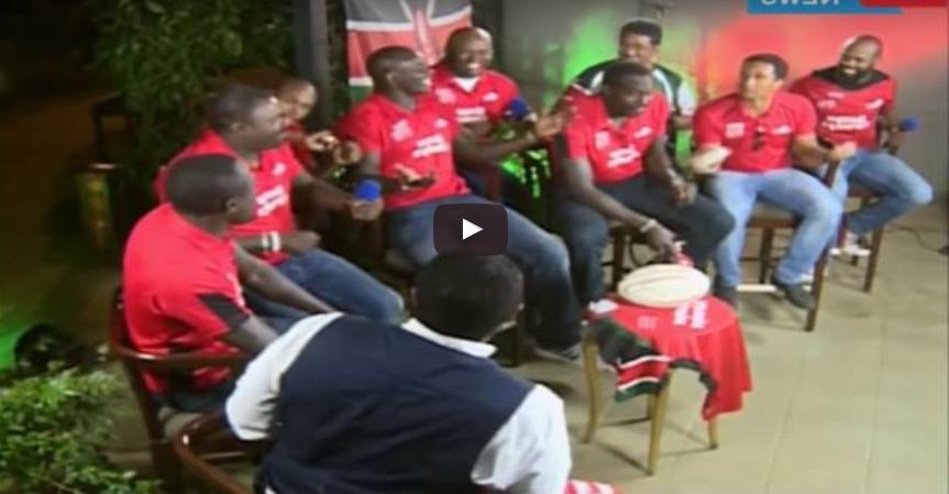 Video : Kenya 7s team and Sauti Sol on the JKL show 