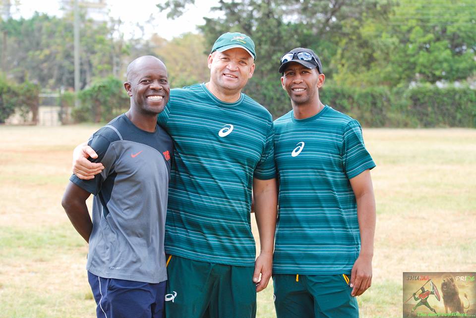 Michael Shamia, Deon Davids and Aschin Klein (Coach Ash).