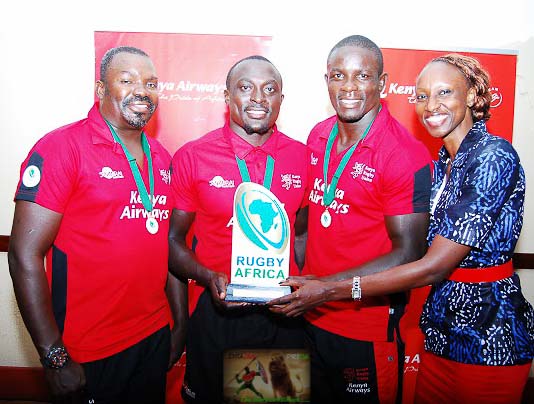Photos : Kenya 7s arrive back from South Africa
