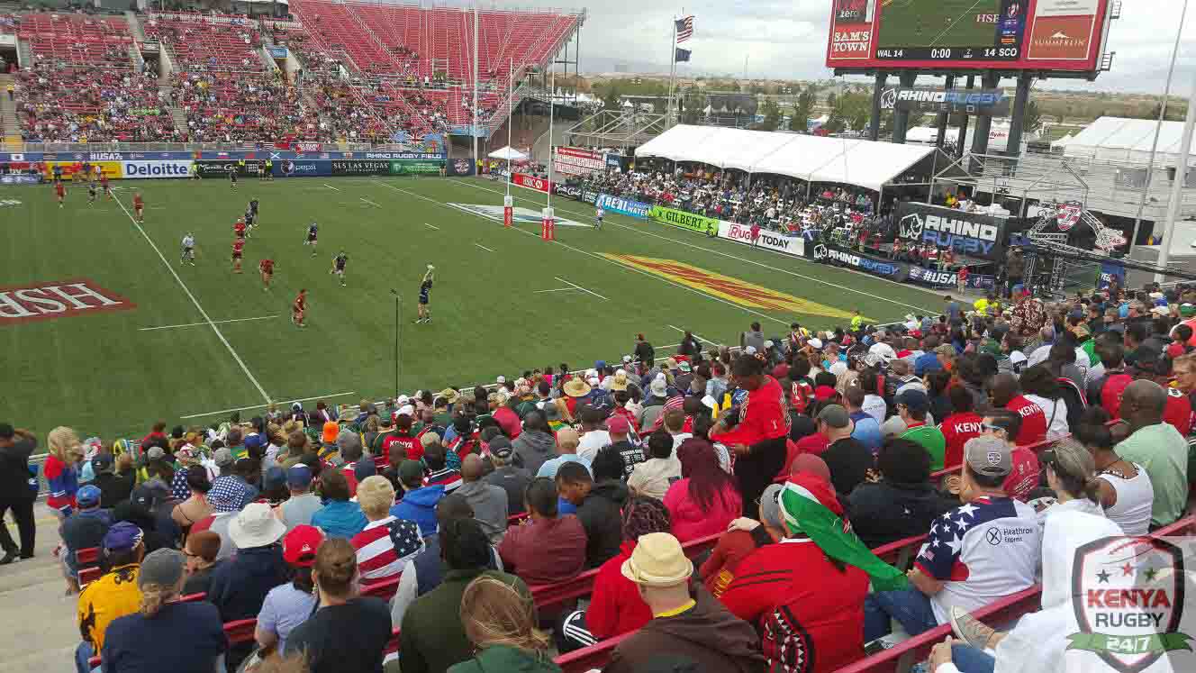 Kenya sevens fans in Las Vegas 2016 : USA 7s