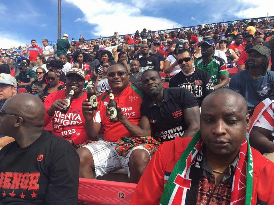 Kenya sevens fans in Las Vegas 2016 : USA 7s